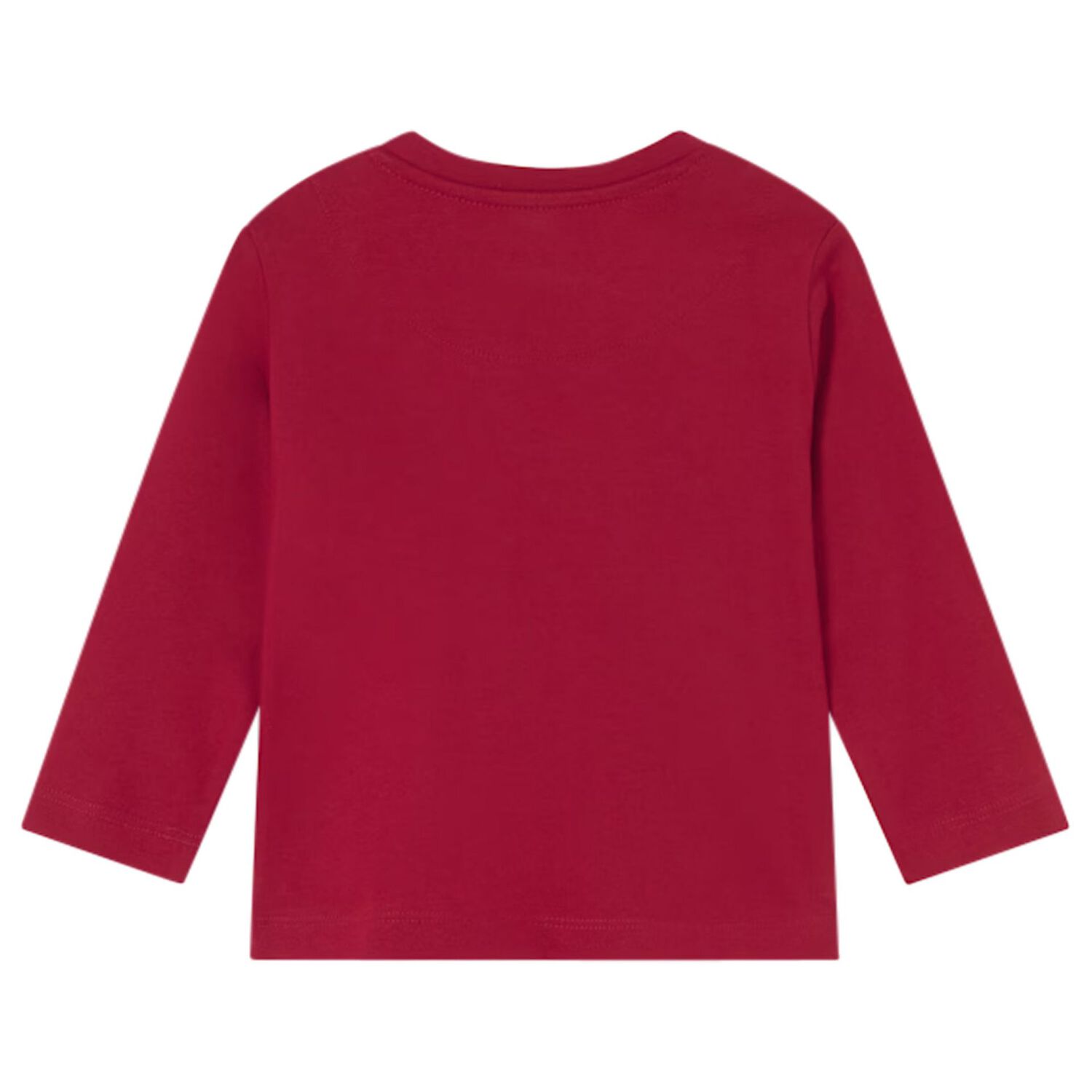 Younger Boys Burgundy Polar Animals Long Sleeve Top, 1, hi-res