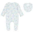 Baby Boys White & Blue Africa Babygrow Gift Set, 1, hi-res