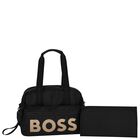 Black Logo Baby Changing Bag, 1, hi-res