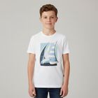 Boys White Logo T-Shirt, 1, hi-res