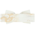 Baby Girls Ivory & Beige Geo Map Headband, 1, hi-res
