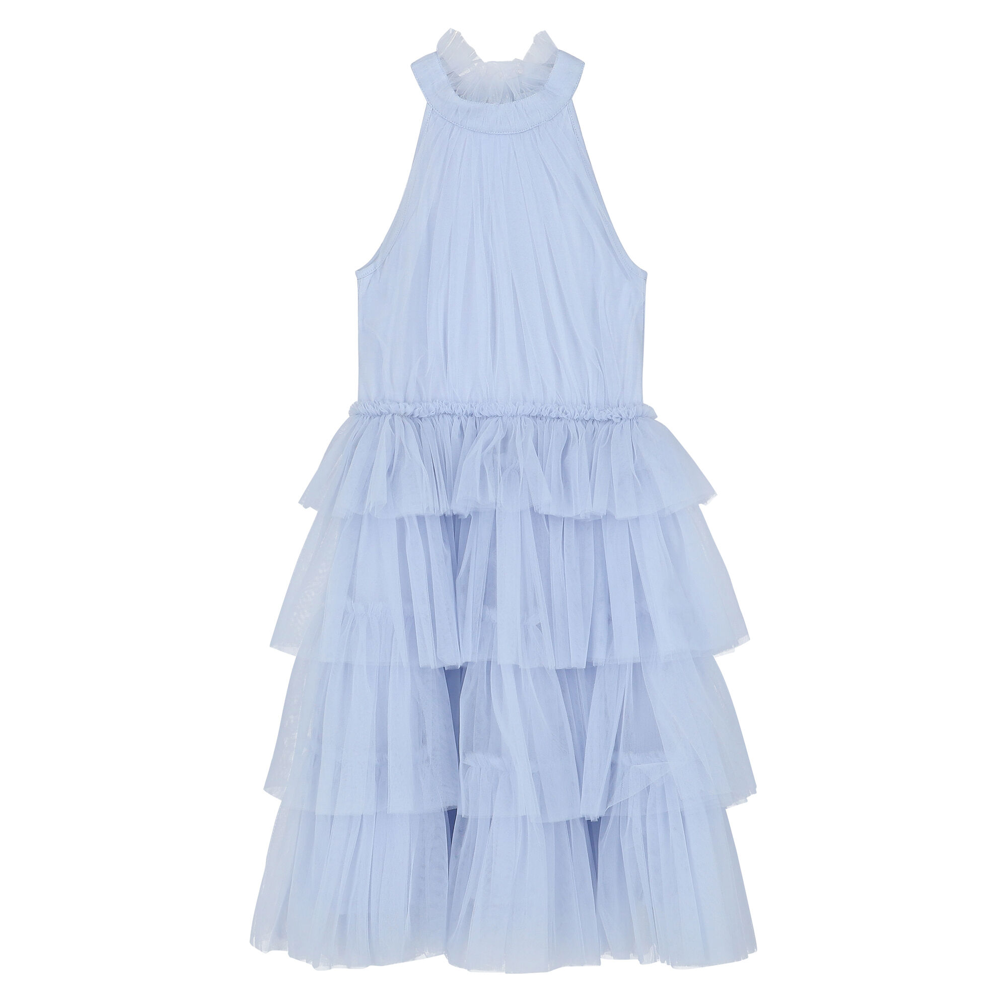 Ooh La. La Couture Girls Blue Tulle Dress Junior Couture UK