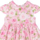 Baby Girls Pink Rose Dress, 1, hi-res
