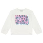 Girls Ivory Logo Sweatshirt, 1, hi-res