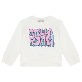Girls Ivory Logo Sweatshirt