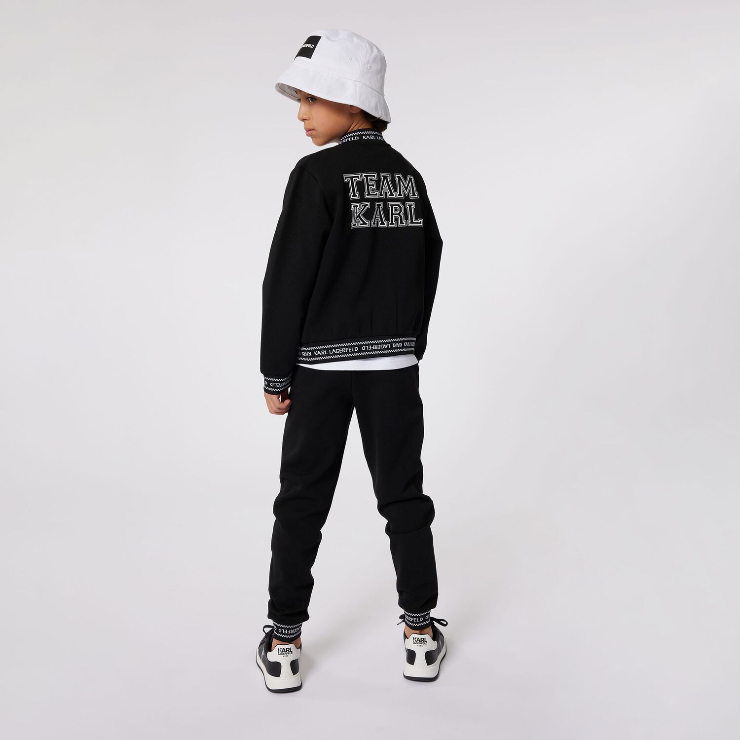 Boys Black Logo Joggers, 1, hi-res