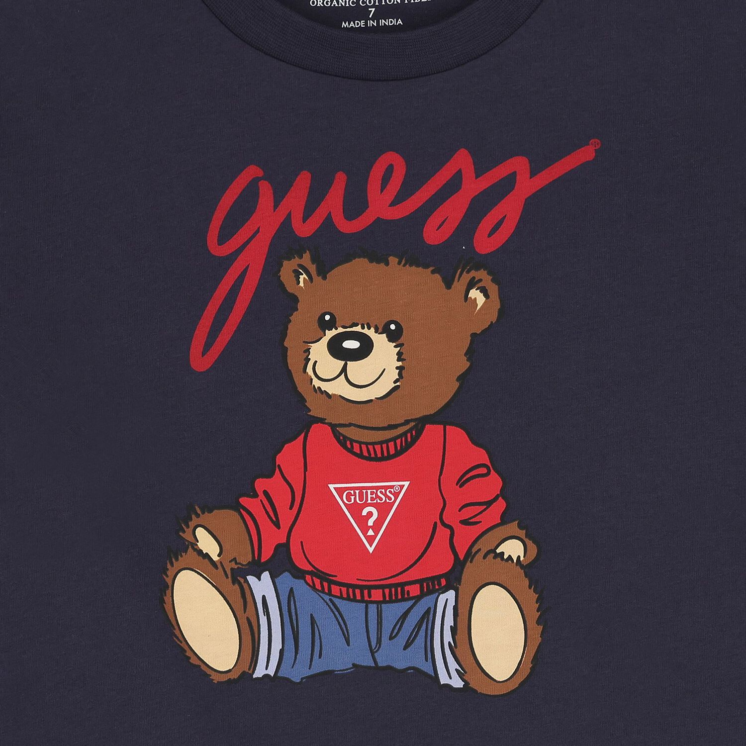 Navy Blue Teddy Bear Logo T-Shirt, 5, hi-res