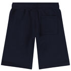 Younger Boys Navy Logo Shorts, 2, hi-res