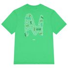 Boys Green Logo T-Shirt, 2, hi-res
