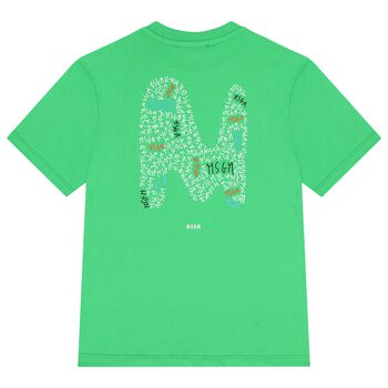 Boys Green Logo T-Shirt