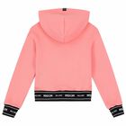 Girls Pink Logo Hooded Top, 1, hi-res