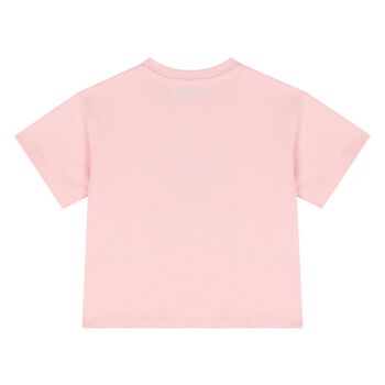 Younger Girls Pink Boke Flower T-Shirt