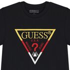 Boys Black Logo T-Shirt, 3, hi-res