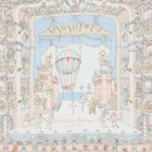 Ivory & Blue Ballet de Paris Baby Carr&eacute; Swaddle Blanket, 1, hi-res