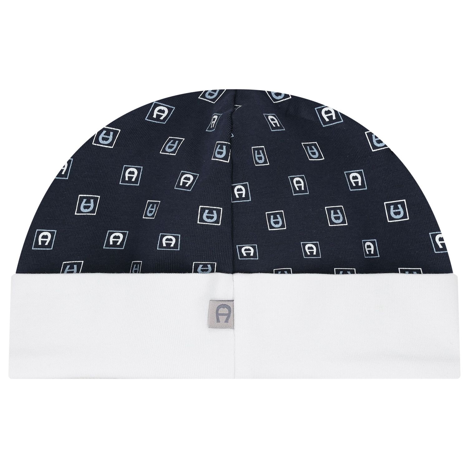 Baby Boys Navy Blue Logo Hat, 1, hi-res