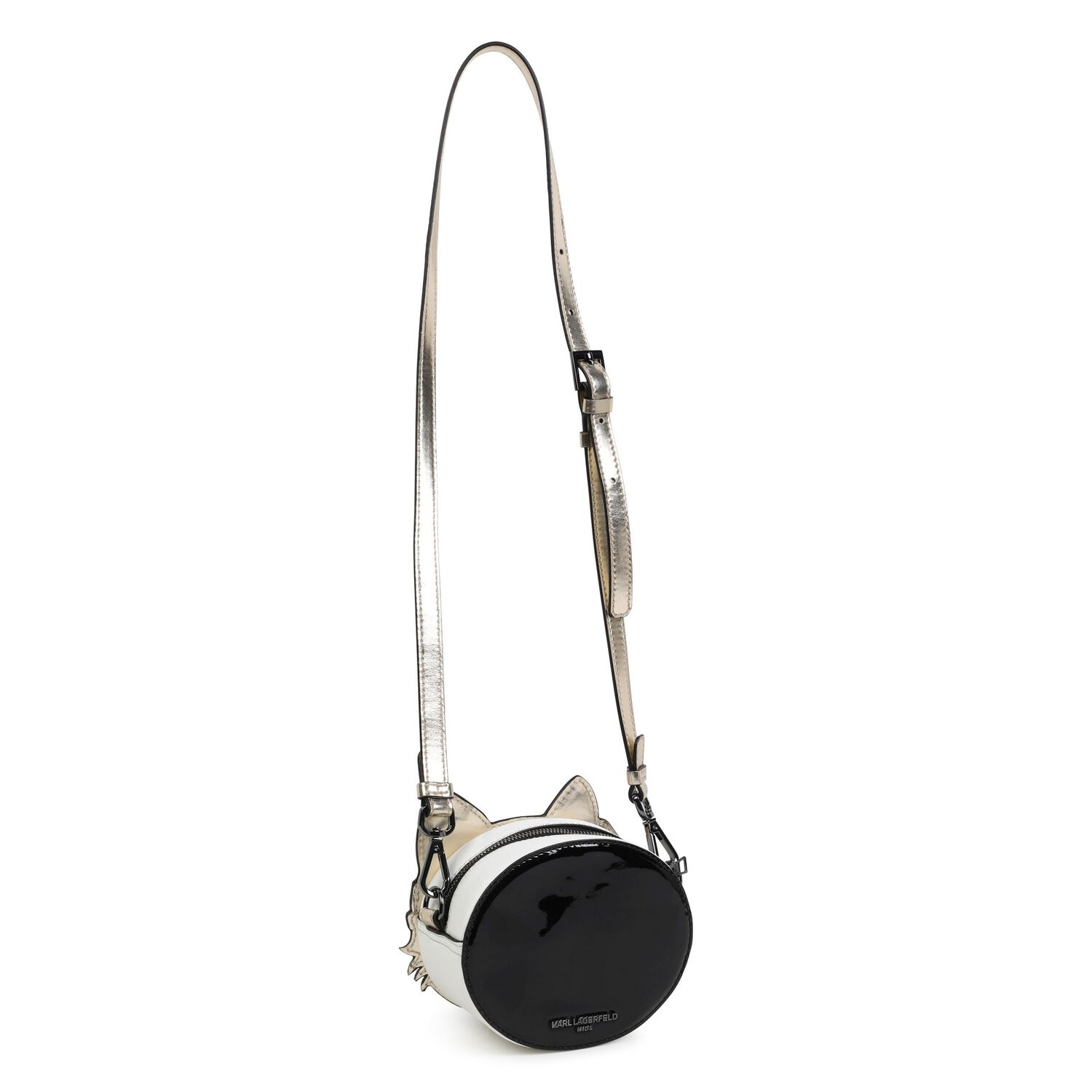 Girls White & Gold Choupette Handbag, 1, hi-res image number null