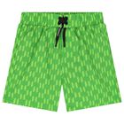 Boys Green Logo Swim Shorts, 1, hi-res