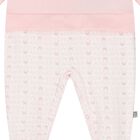 Baby Girls White & Pink Teddy Bear Babygrow, 3, hi-res