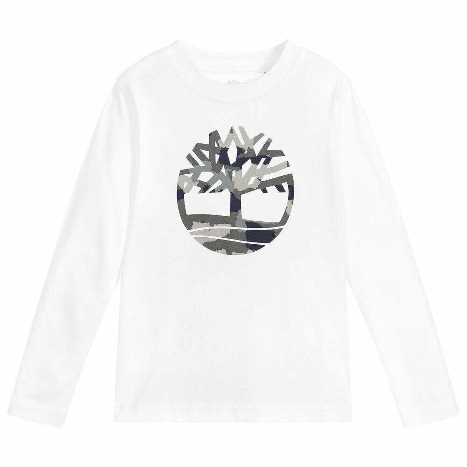 Boys White Logo Top, 1, hi-res