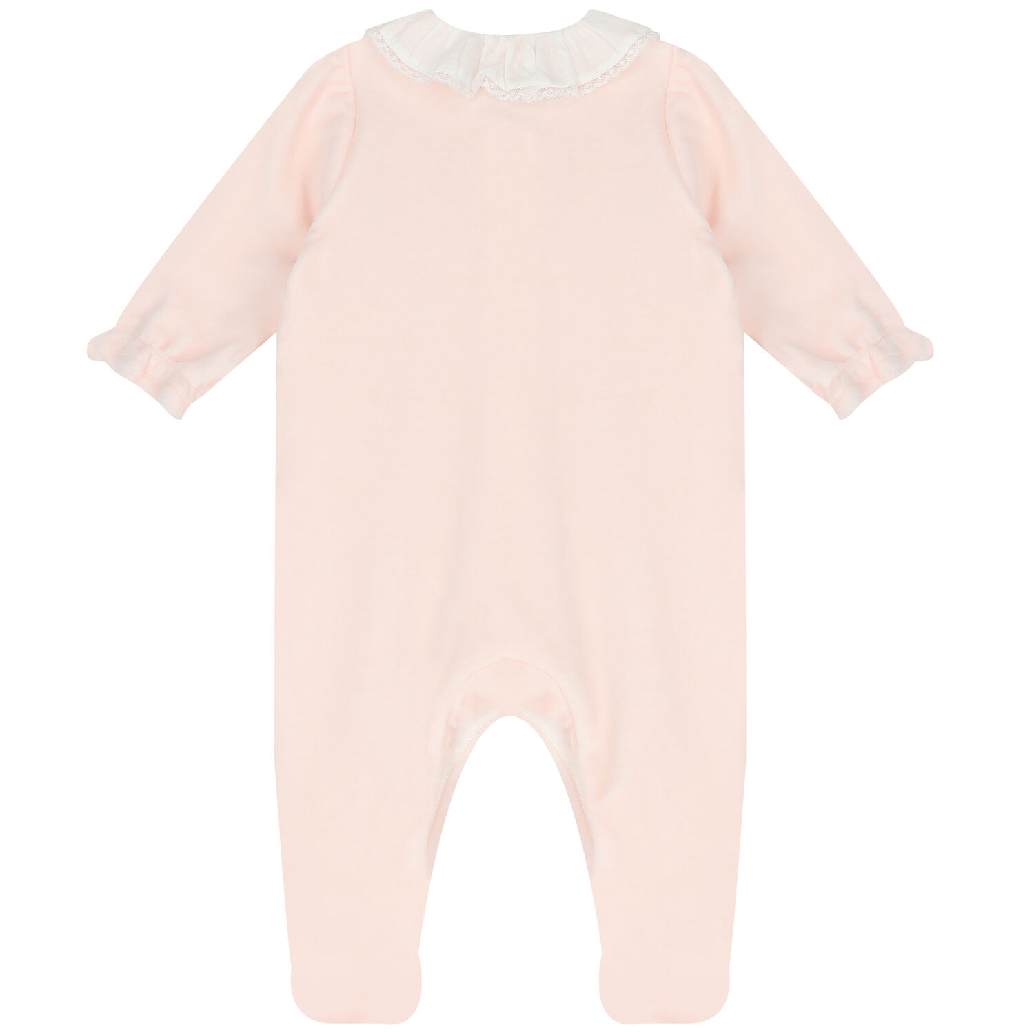 Baby Girls Pink Floral Babygrow, 1, hi-res