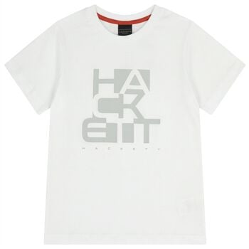 Boys White Logo T-Shirt