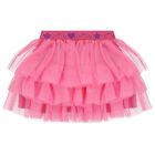 Girls White & Pink Heart Tulle Skirt Set, 1, hi-res
