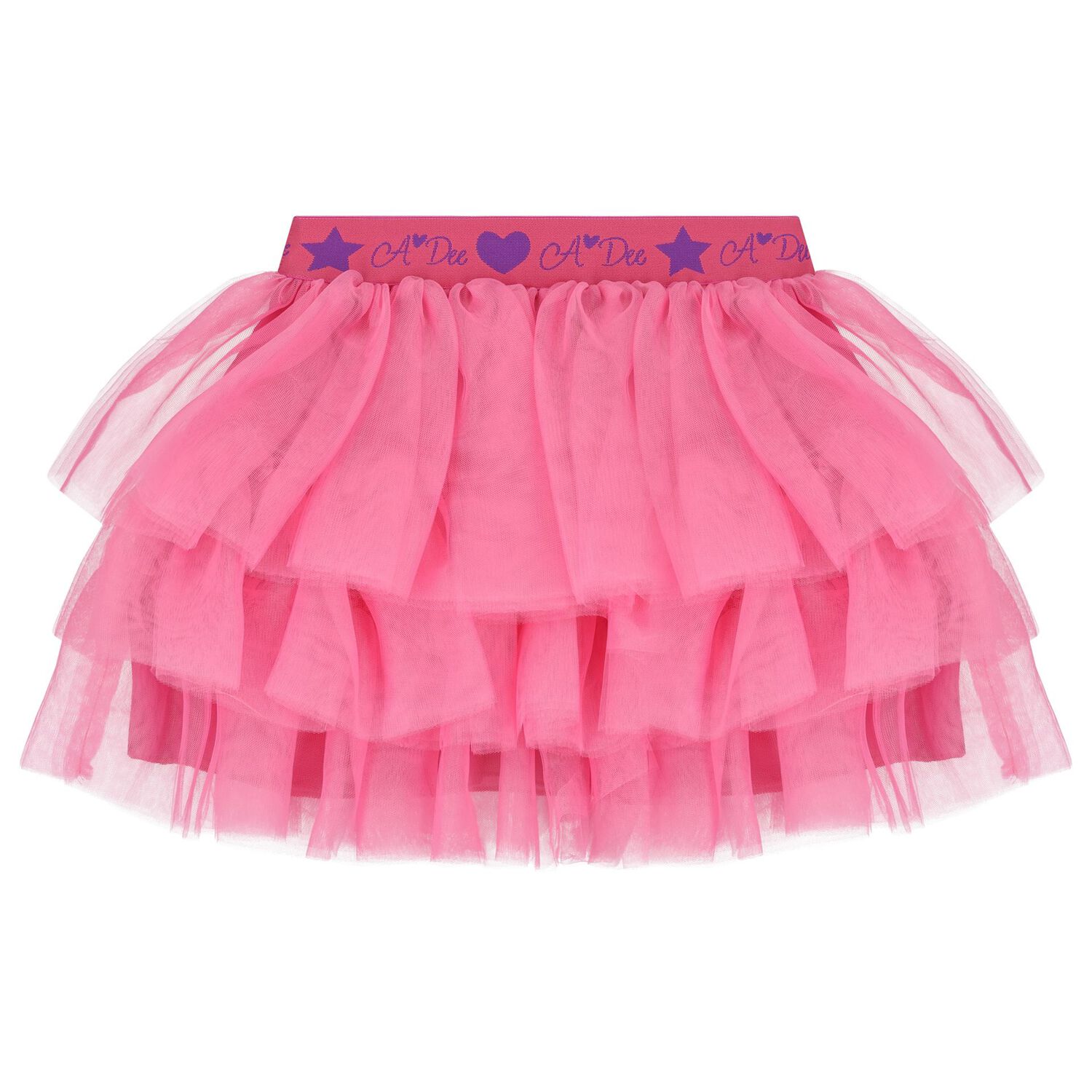 Girls White & Pink Heart Tulle Skirt Set, 1, hi-res image number null