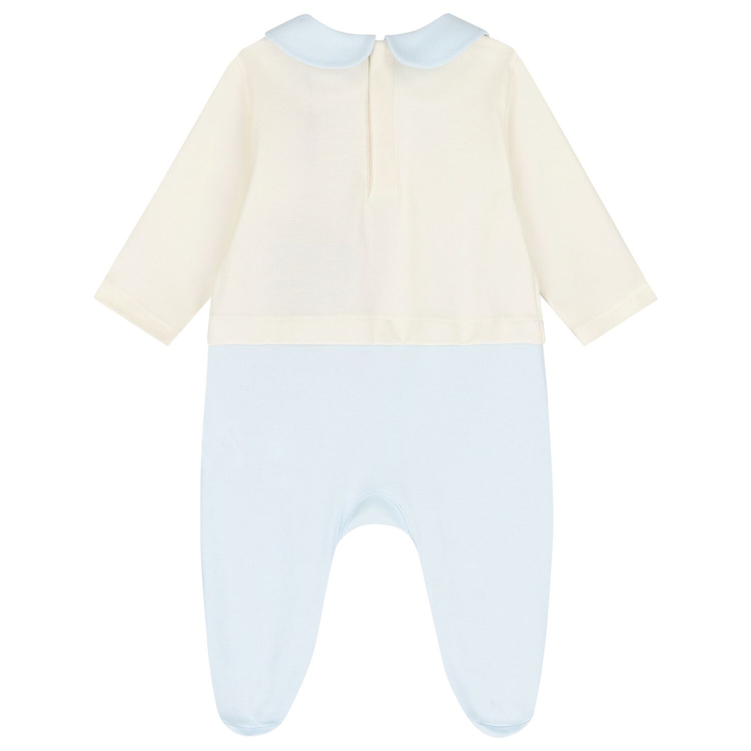 Baby Boys Ivory & Blue Leopard Babygrow Gift Set, 1, hi-res