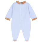 Baby Boys Blue & Beige Geo Map Babygrow Gift Set, 1, hi-res