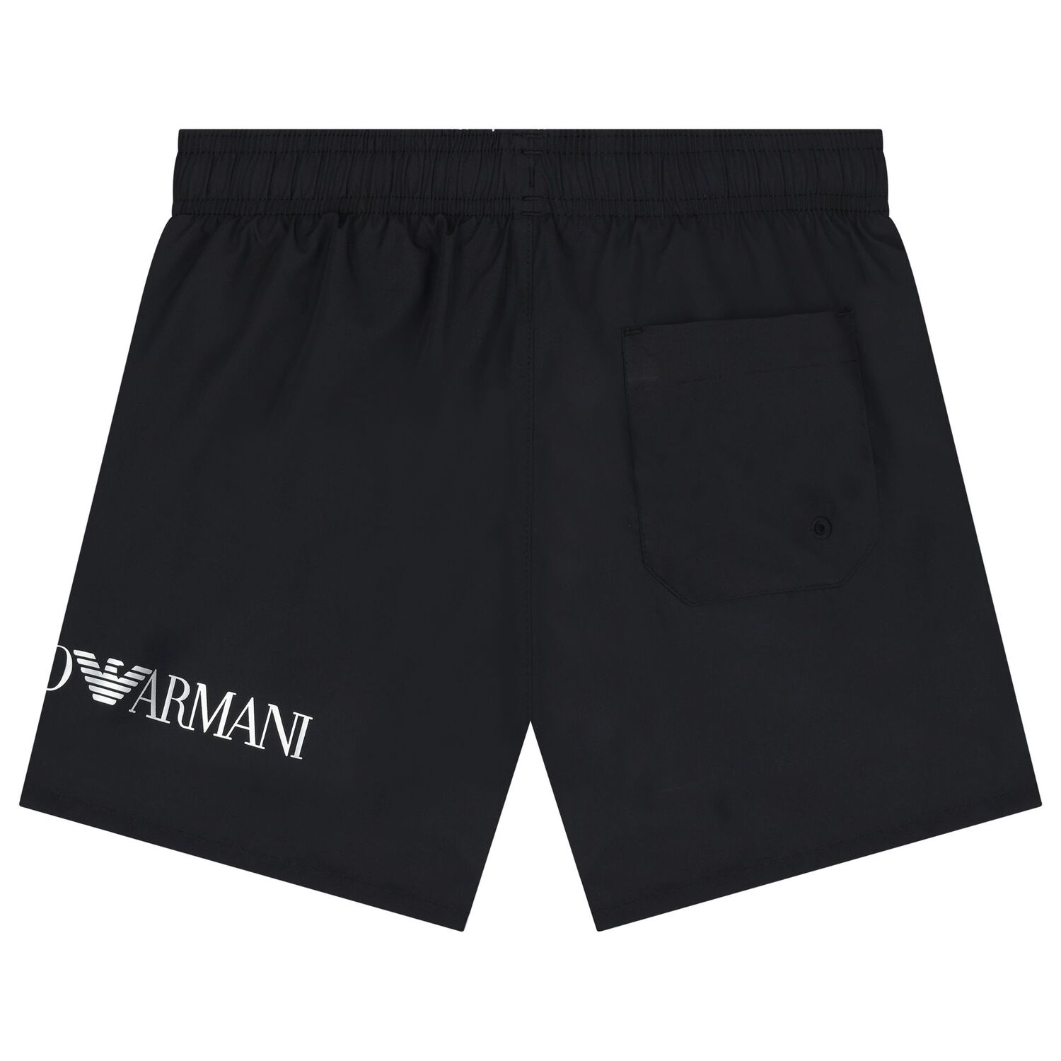 Boys Black Logo Swim Shorts, 2, hi-res