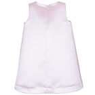 Girls Pink Satin Dress, 1, hi-res