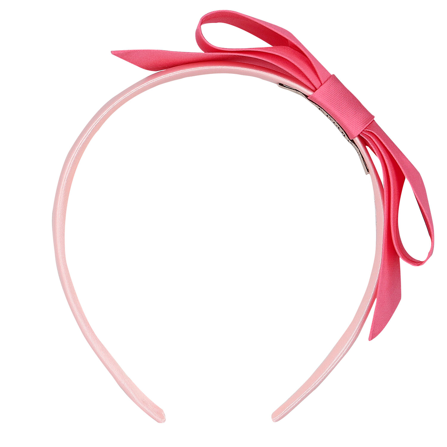 Girls Pink Bow Headband, 3, hi-res
