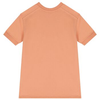 Girls Mini Me Orange Logo Dress