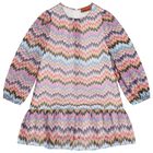 Girls Multi-Coloured Zigzag Dress, 1, hi-res