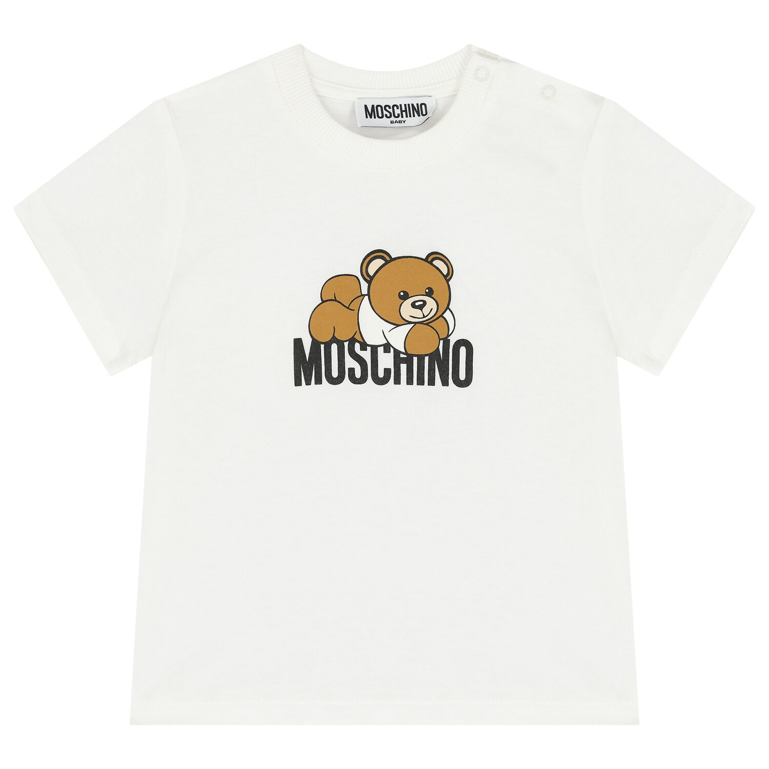 Ivory Teddy Bear Logo T-Shirt, 1, hi-res