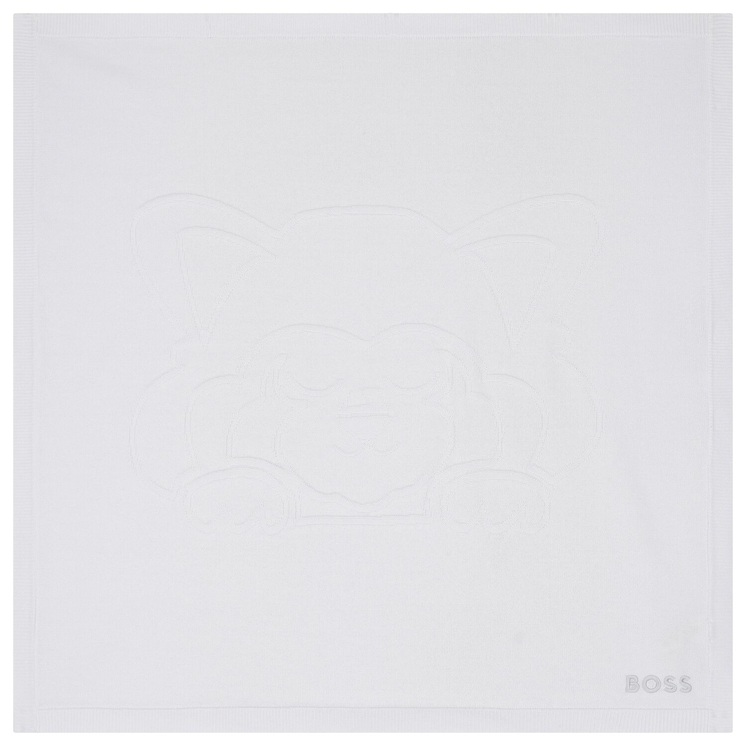 White Logo Baby Blanket, 1, hi-res