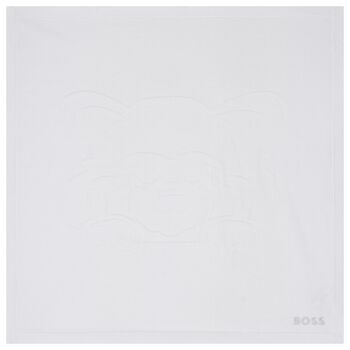 White Logo Baby Blanket