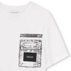 Boys White Logo T-Shirt, 1, hi-res