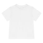 Younger Boys White & Navy Blue Shorts Set, 1, hi-res