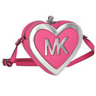Girls Pink Heart Logo Shoulder Bag, 1, hi-res