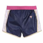 Girls Navy & Pink Logo Shorts, 1, hi-res