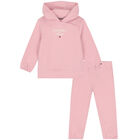 Baby Girls Pink Logo Tracksuit, 1, hi-res