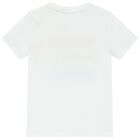 Boys White Logo T-Shirt, 1, hi-res