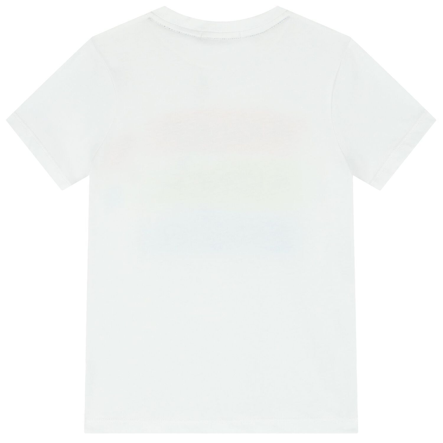 Boys White Logo T-Shirt, 1, hi-res image number null