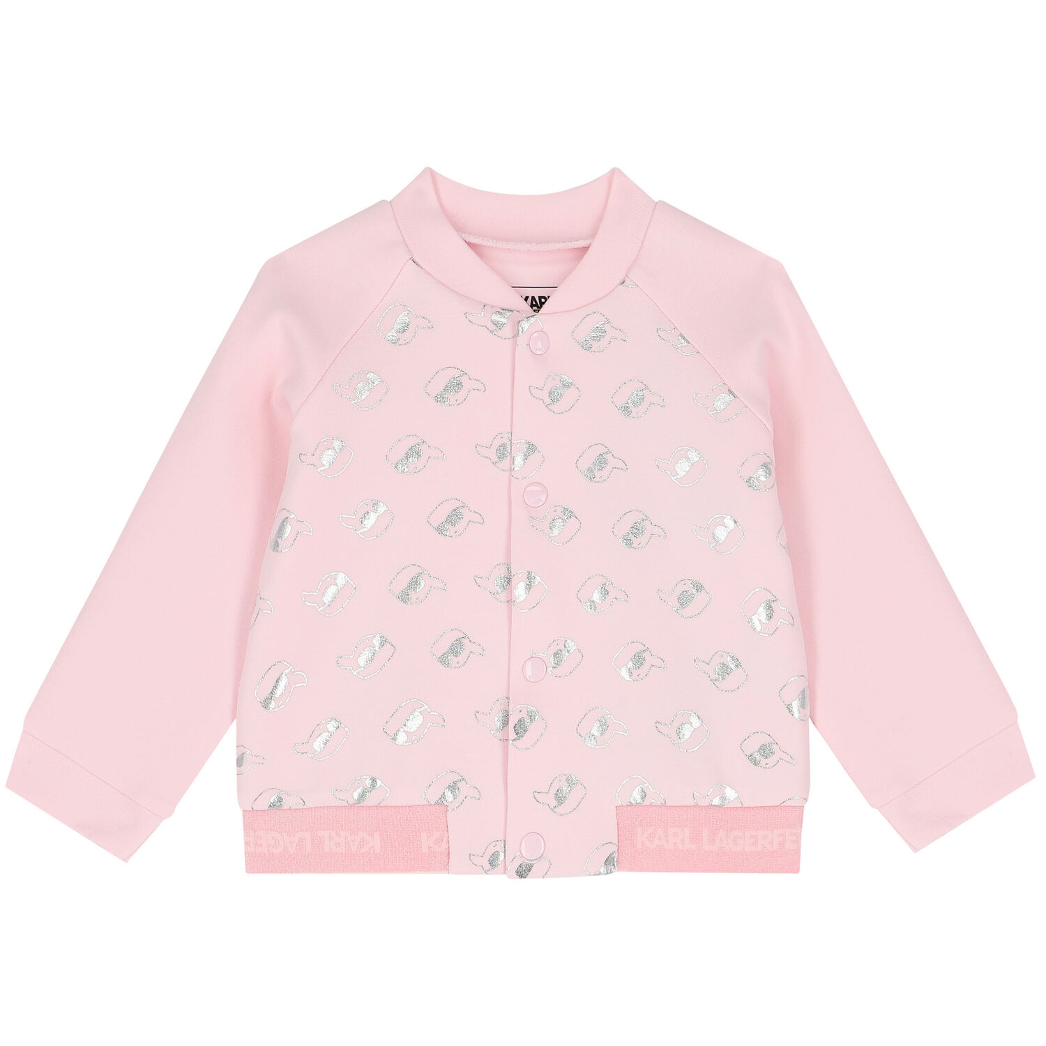 Younger Girls Pink & White Logo 3-Piece Tracksuit, 1, hi-res