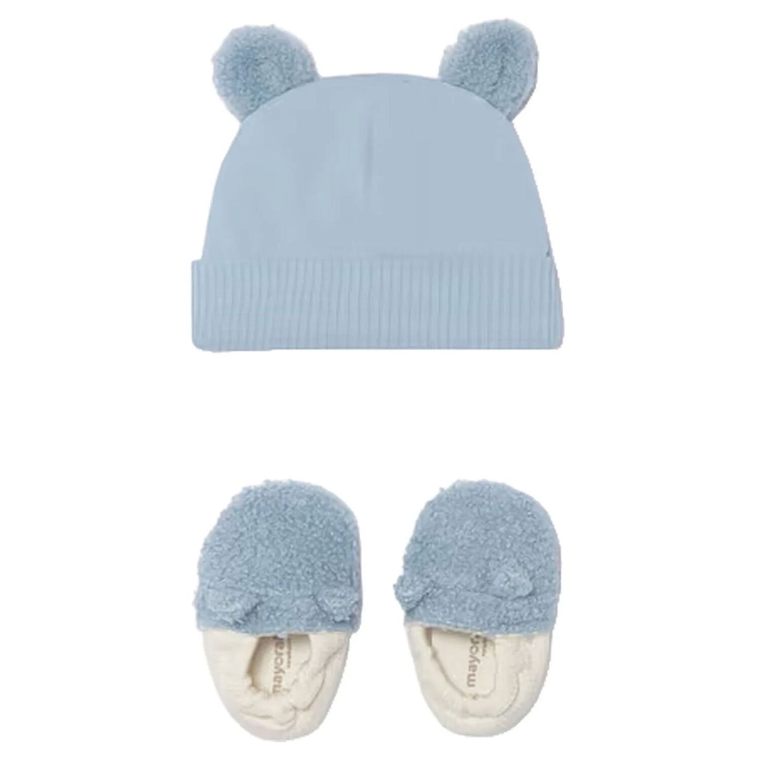 Baby Boys Blue & White Teddy Bear Gift Set, 1, hi-res