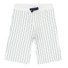 Boys White Logo Shorts, 2, hi-res