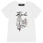 Mini Me Girls White Logo T-Shirt, 1, hi-res