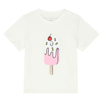 Baby Girls Ivory Pop-Sickle T-Shirt