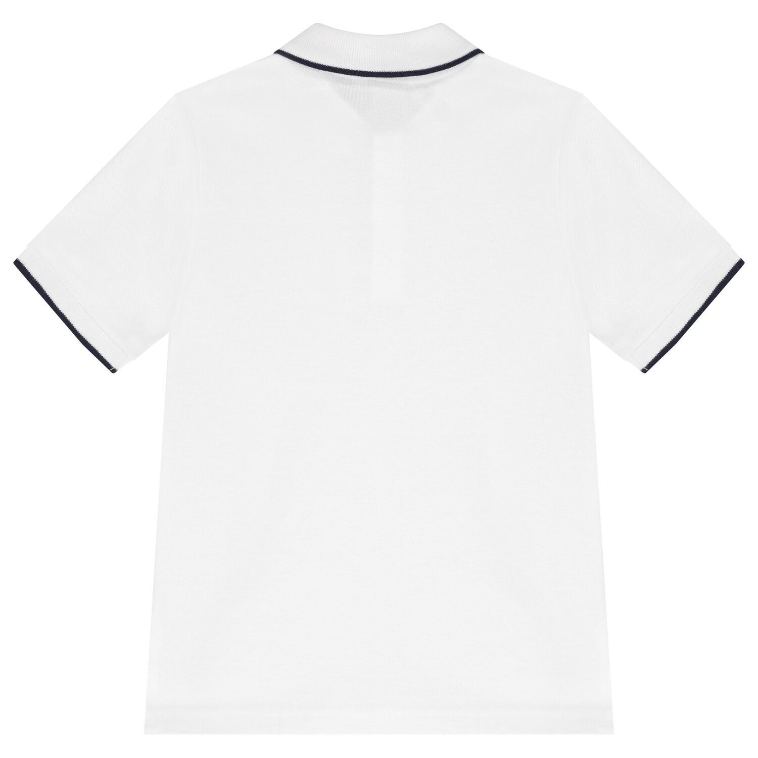 Boys White Logo Polo Shirt, 2, hi-res image number null